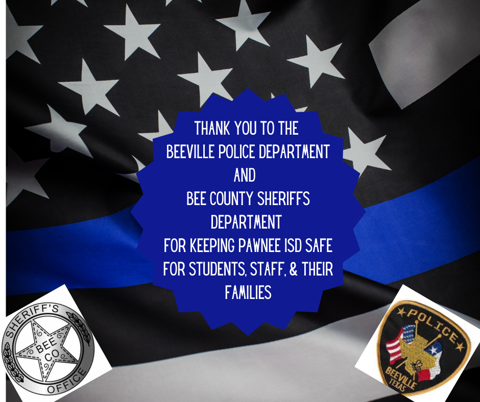 Thank you to the beeville police department and sheriffs department 