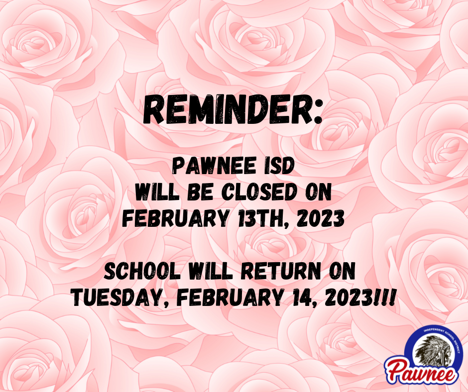 Reminder, no school february 13th