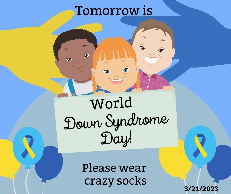 tomorrow is world down syndrome day