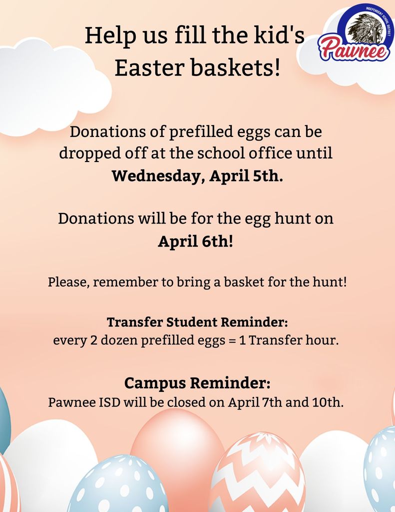 easter egg donation information 